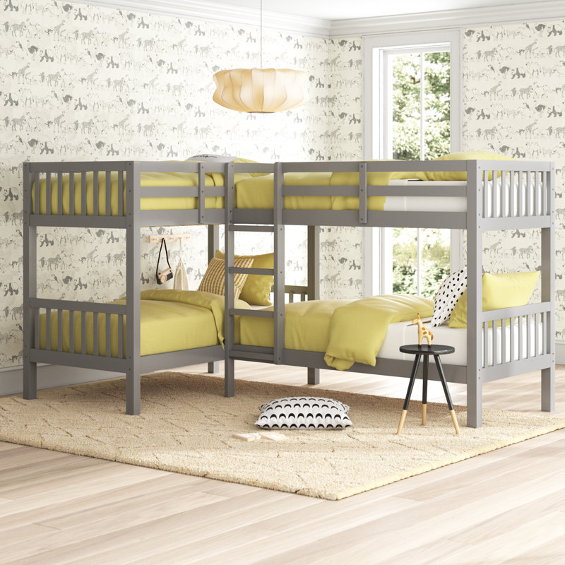 Mack Milo Mota Twin Over Twin Bunk Bed Reviews Wayfair